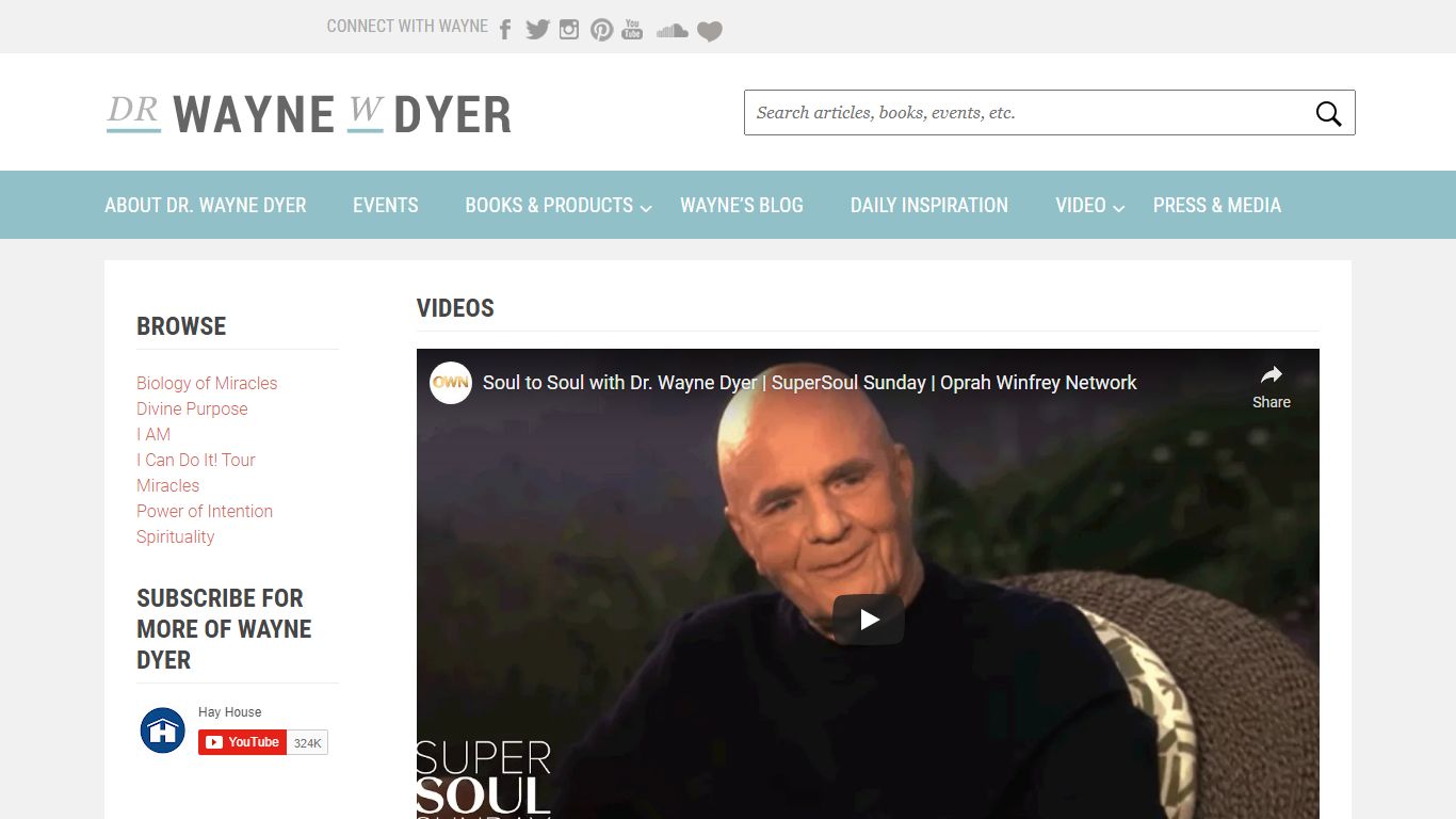 Need Inspiration? Watch These Videos of Dr. Wayne Dyer