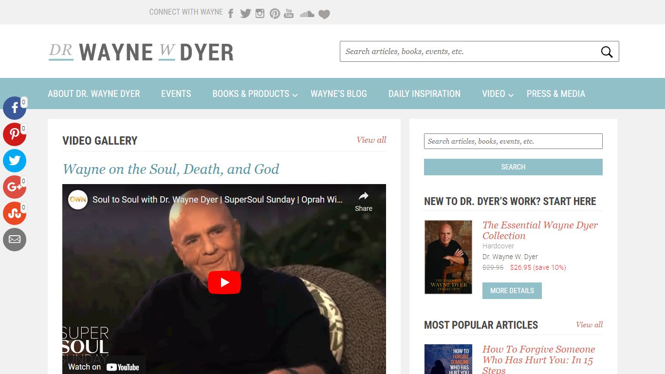 Wayne on the Soul, Death, and God - Dr. Wayne W. Dyer